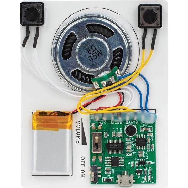 Main product image for Voice/MP3 Record and Playback Board Kit with Li-Poly Battery and USB Cable for STEM and DIY Projects320-2000